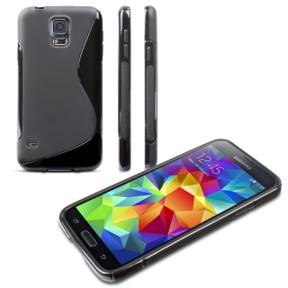 Černý silikonový obal / pouzdro na Samsung Galaxy S5