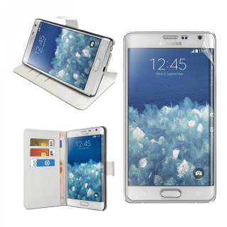 Luxusní pouzdro peněženka pro Samsung Galaxy Note Edge + Folie