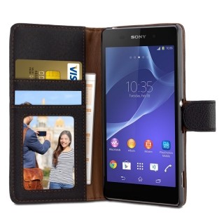 Luxusní pouzdro peněženka pro Sony Xperia Z2