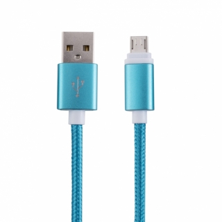 Kvalitní nylonový micro USB nabíjecí a datový kabel - 2m