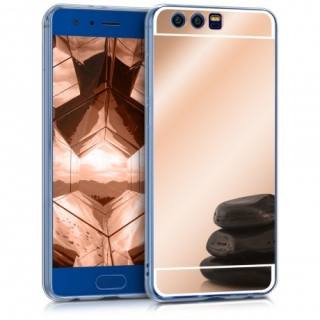 Růžový zrcadlový obal / kryt / pouzdro pro Huawei Honor 9