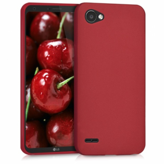 Červené silikonové pouzdro na LG Q6 