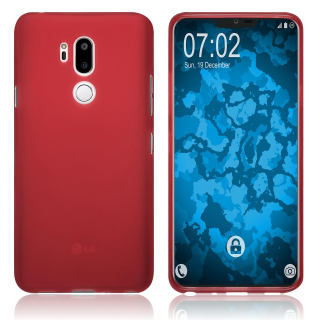 Matný červený silikonový obal / pouzdro pro LG G7 ThinkQ