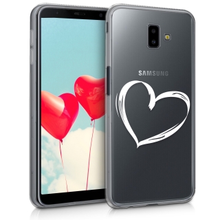 Silikonové pouzdro se srdcem / obal pro Samsung Galaxy J6+ / J6 Plus (SM-J610)