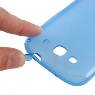 ORIGINÁLNÍ modré silikonové pouzdro / obal na Samsung Galaxy S3 | EFC-1G6WB